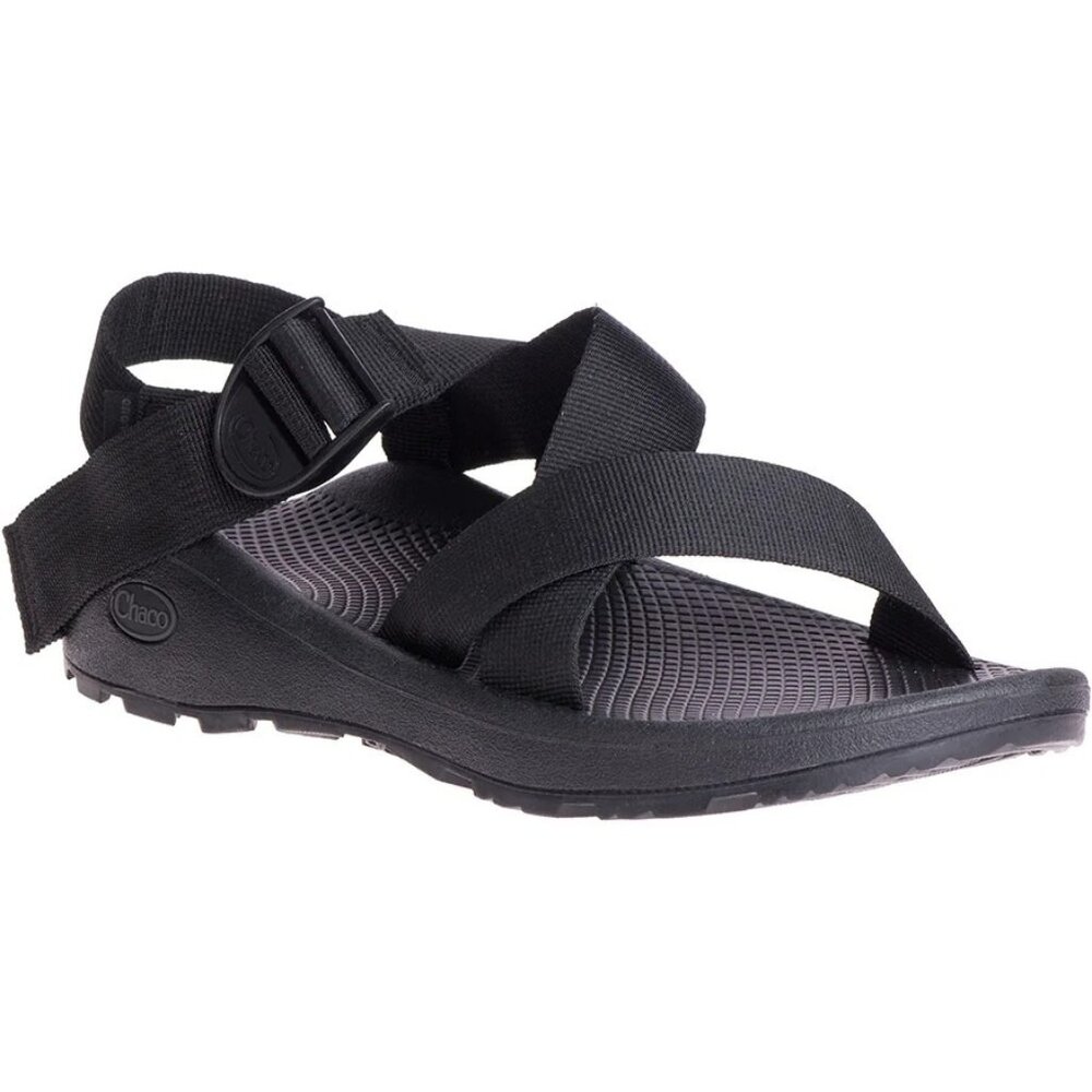 CHACO Men's Mega Z/Cloud Wide-Strap Cushioned Sandal Sz 13 Black Multisport NWOB